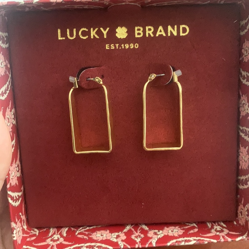 Lucky Brand Gold Hoop Earrings